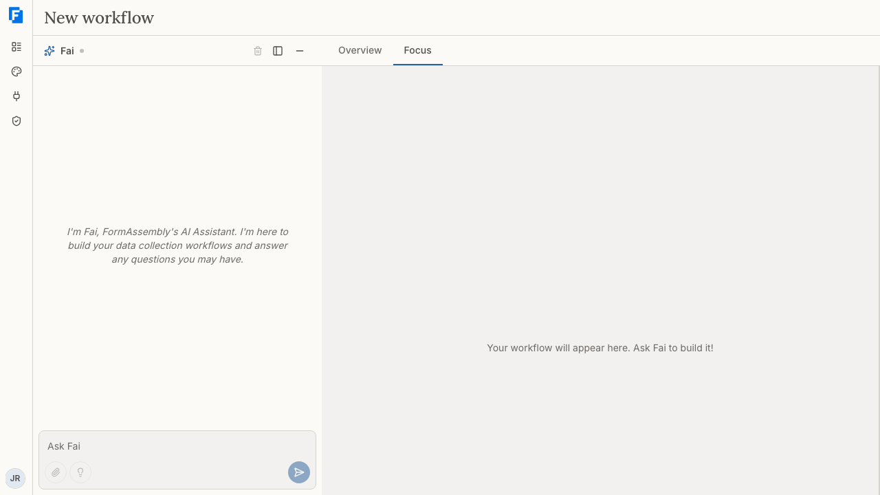 The builder with the onboarding checklist